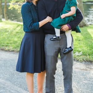 NWT Brooks Brothers Red Fleece navy pleat skirt sz 0